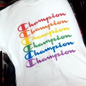 Rainbow champion shirt Clearance